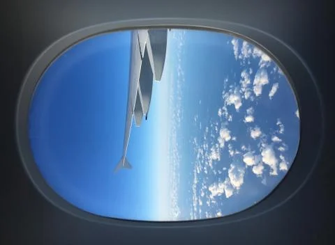 Aeroplane Window Stock Photos