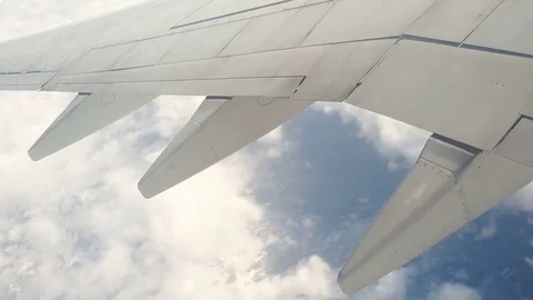 Aeroplane Wing Stock Footage 85059764