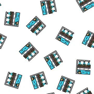 Aeroponics water system irrigation vector seamless pattern イラスト素材