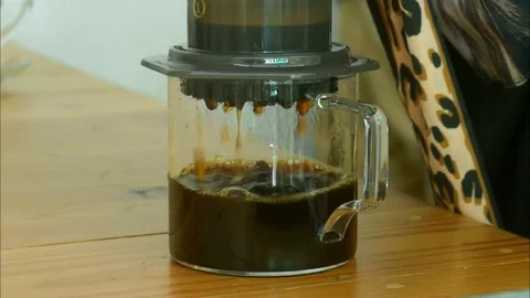 Aeropress Coffee Stock Footage 114791271