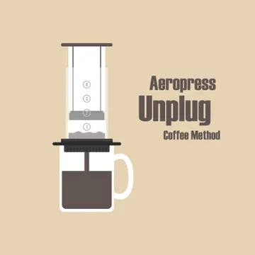 Aeropress Illustrazione stock