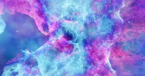 Aerosol clouds, space haze or cosmic rays, pink, pastel blue, space sky wit.. 스톡 일러스트