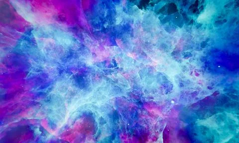 Aerosol clouds, space haze or cosmic rays, pink, pastel blue, space sky wit.. 스톡 일러스트