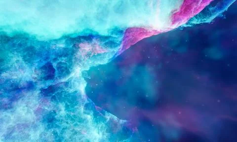 Aerosol clouds, space haze or cosmic rays, pink, pastel blue, space sky wit.. 스톡 일러스트