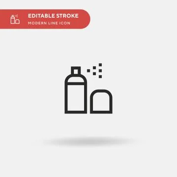 Aerosol Simple vector icon. Illustration symbol design template for web mobil Stock Illustration