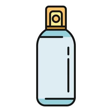 Aerosol spray bottle container concept illustration Stock Illustration