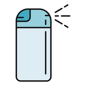 Aerosol spray can creating a refreshing mist Stock Illustration