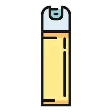 Aerosol spray can simple flat icon illustration Ilustración de archivo