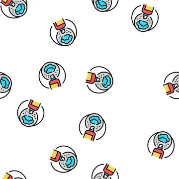 Aerosol spray vector seamless pattern Stockillustratie