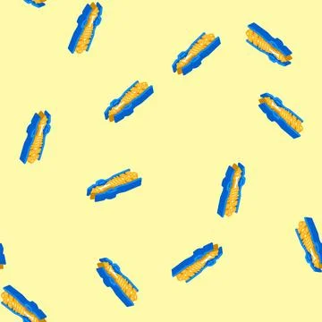 Aerospace engineering mechanical engineer isometric icon seamless pattern イラスト素材