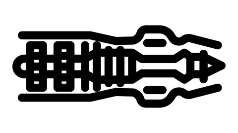Aerospace engineering mechanical engineer line icon animation Stock Footage 326762377
