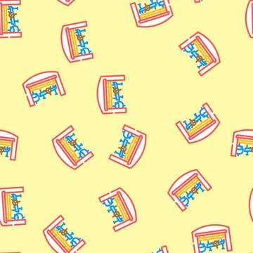 Aerospace manufacturing aeronautical engineer vector seamless pattern 스톡 일러스트