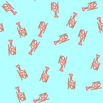 Aerospace medicine aeronautical engineer vector seamless pattern 스톡 일러스트