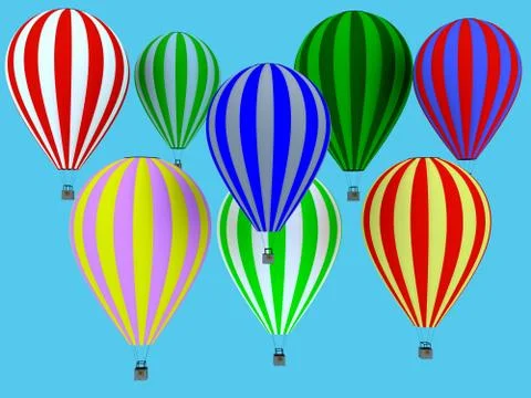 Aerostat Stock Illustration