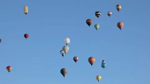 Aerostatic balloons 스톡 동영상 165228988
