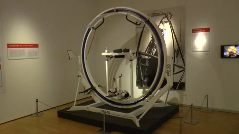 Aerotrim Multi-Axis Trainer Machine for Astronaut Training Stock Footage 237931681
