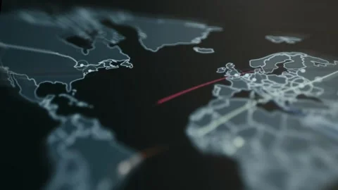 AES Data Encryption - Focused Mobile Display Stock Footage 336946433
