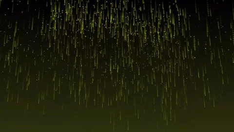 Aesthetic Abstract Falling Grid Balls Dots Yellow Background MotionDesign 4K HD Video stock 294980952