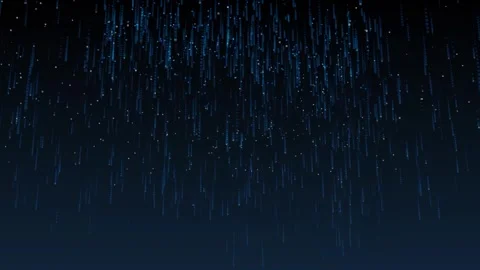 Aesthetic Abstract Falling Grid Balls Dots Blue Background MotionDesign 4K HD Stock Footage 294980974