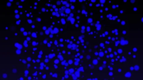 Aesthetic Abstract Glowing Blue Light Balls Particle Background Animation 4K Stock Footage 295033411