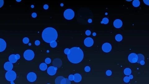 Aesthetic Abstract Glowing Blue Light Balls Particle Background Animation 4K HD Stock Footage 295115342