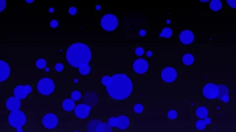 Aesthetic Abstract Glowing Blue Light Balls Particle Background Animation 4K HD Stock Footage 295115343