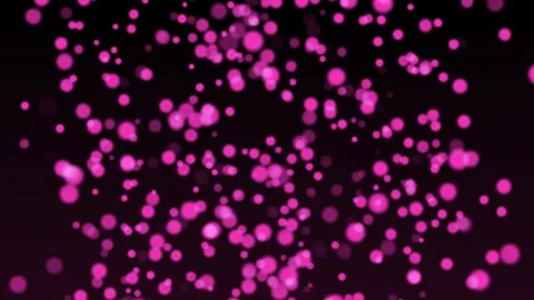 Aesthetic Abstract Glowing Pink Light Balls Particle Background Animation 4K Stock Footage 295033390