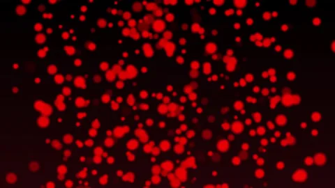 Aesthetic Abstract Glowing Red Light Balls Particle Background Animation 4K Stock Footage 295033391