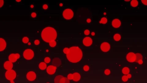Aesthetic Abstract Glowing Red Light Balls Particle Background Animation 4K Stock Footage 295115331