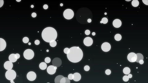 Aesthetic Abstract Glowing White Light Balls Particle Background Animation 4K Stock Footage 295115330