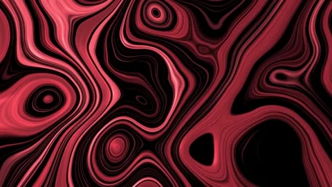 Aesthetic Abstract Liquid Lines Loop Red Background Motion Design Video 4K HD Video stock 289452515