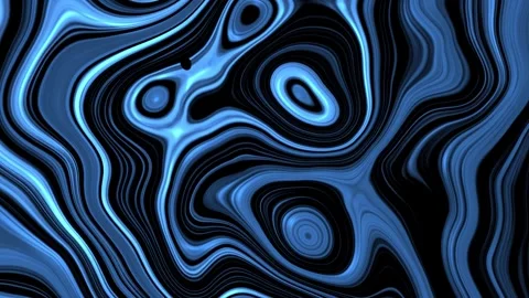 Aesthetic Abstract Liquid Lines Loop Blue Background Motion Design Video 4K HD Stock Footage 289452516