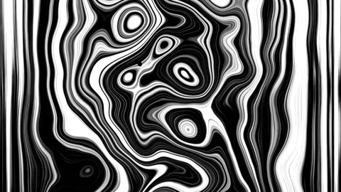 Aesthetic Abstract Liquid Lines Loop White Background Motion Design Video 4K HD Video stock 294032547