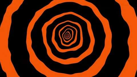 Aesthetic Abstract Loop Circle Animation Orange Background Motion Design Video Stock Footage 292332177