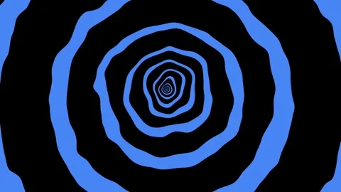 Aesthetic Abstract Loop Circle Animation Blue Background Motion Design Video Stock Footage 292332178