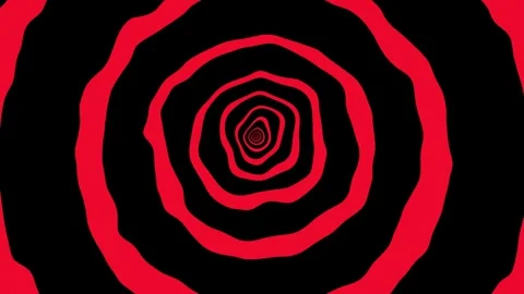Aesthetic Abstract Loop Circle Animation Red Background Motion Design Video Stock Footage 292332250