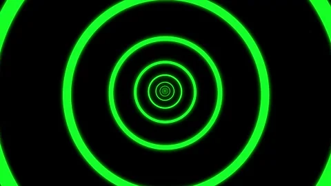 Aesthetic Abstract Loop Circle Animation Green Background Motion Design Video Stock Footage 292677693