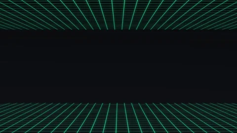 Aesthetic Abstract Loop Grid Animation Blue Background Motion Design Video Stock Footage 292437979