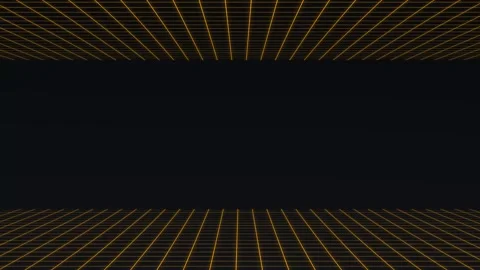Aesthetic Abstract Loop Grid Animation Orange Background Motion Design Video Stock Footage 292437981