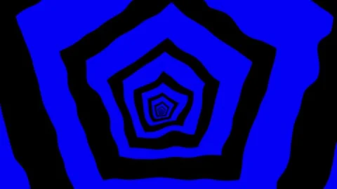Aesthetic Abstract Loop Pentagon Animation Blue Background Motion Design Video Stock Footage 292439005