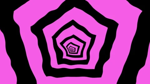Aesthetic Abstract Loop Pentagon Animation Pink Background Motion Design Video Stock Footage 292439114