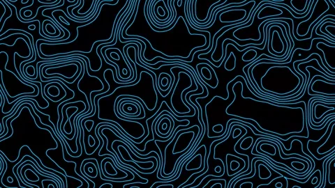 Aesthetic Abstract Loop Puzzle Animation Blue Background Motion Design Video Stock Footage 292332369