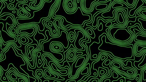 Aesthetic Abstract Loop Puzzle Animation Green Background Motion Design Video Stock Footage 292332371