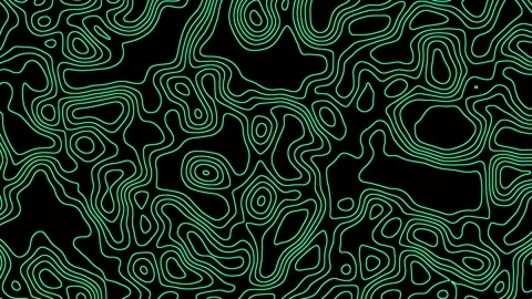 Aesthetic Abstract Loop Puzzle Animation Blue Background Motion Design Video Stock Footage 292332373