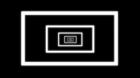 Aesthetic Abstract Loop Rectangle Animation White Background Motion Design Video Stock Footage 292677834