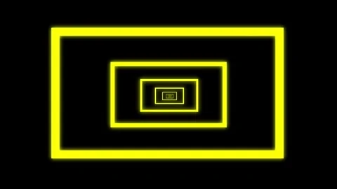 Aesthetic Abstract Loop Rectangle Animation Yellow Background MotionDesign Video Stock Footage 292677844