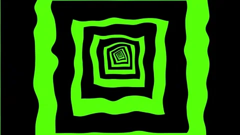 Aesthetic Abstract Loop Square Animation Green Background Motion Design Video Stock Footage 292438727