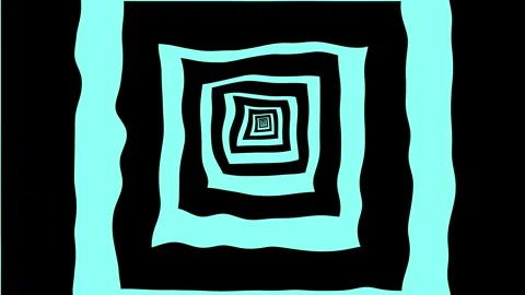 Aesthetic Abstract Loop Square Animation Blue Background Motion Design Video Stock Footage 292438732