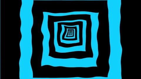 Aesthetic Abstract Loop Square Animation Blue Background Motion Design Video Stock Footage 292438735