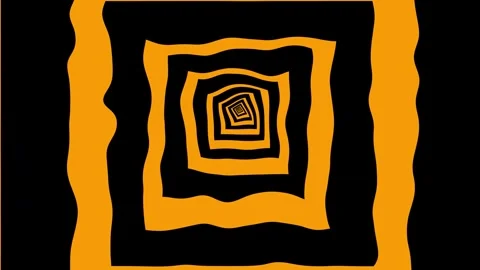 Aesthetic Abstract Loop Square Animation Orange Background Motion Design Video Stock Footage 292438736